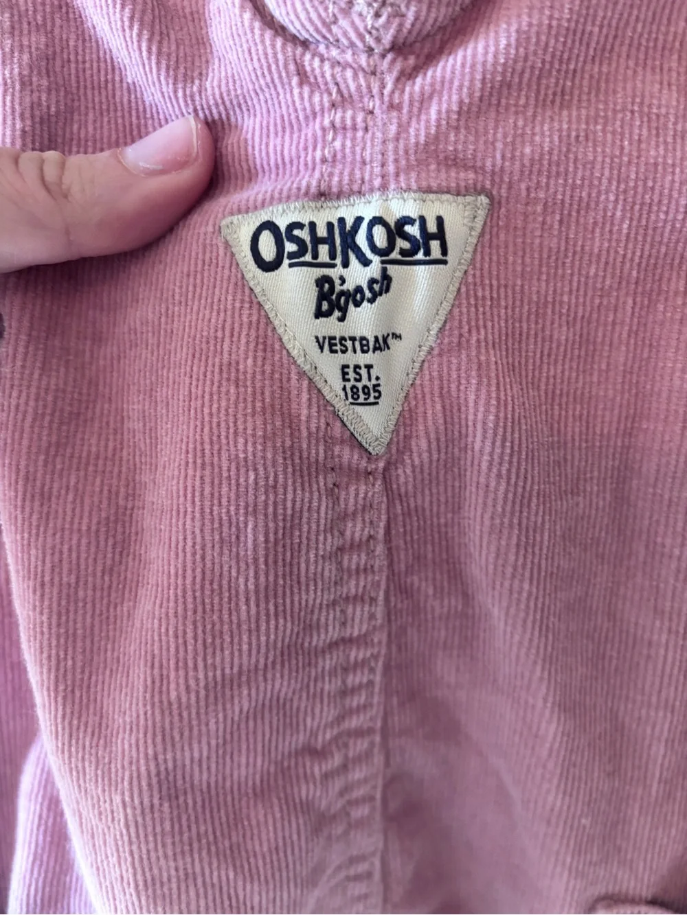 OshKosh B'gosh Mauve Corduroy Kids Overalls